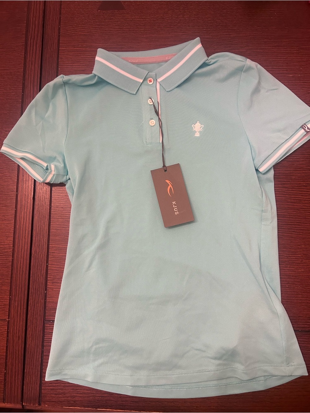 Kjus Girls' Mint Polo Shirt with Contrast Trim
